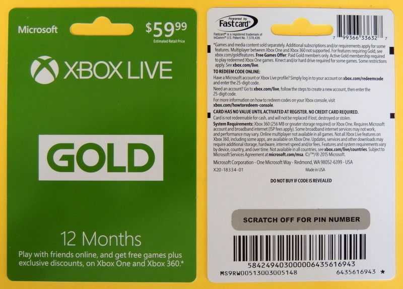 xbox live gold 12 month free